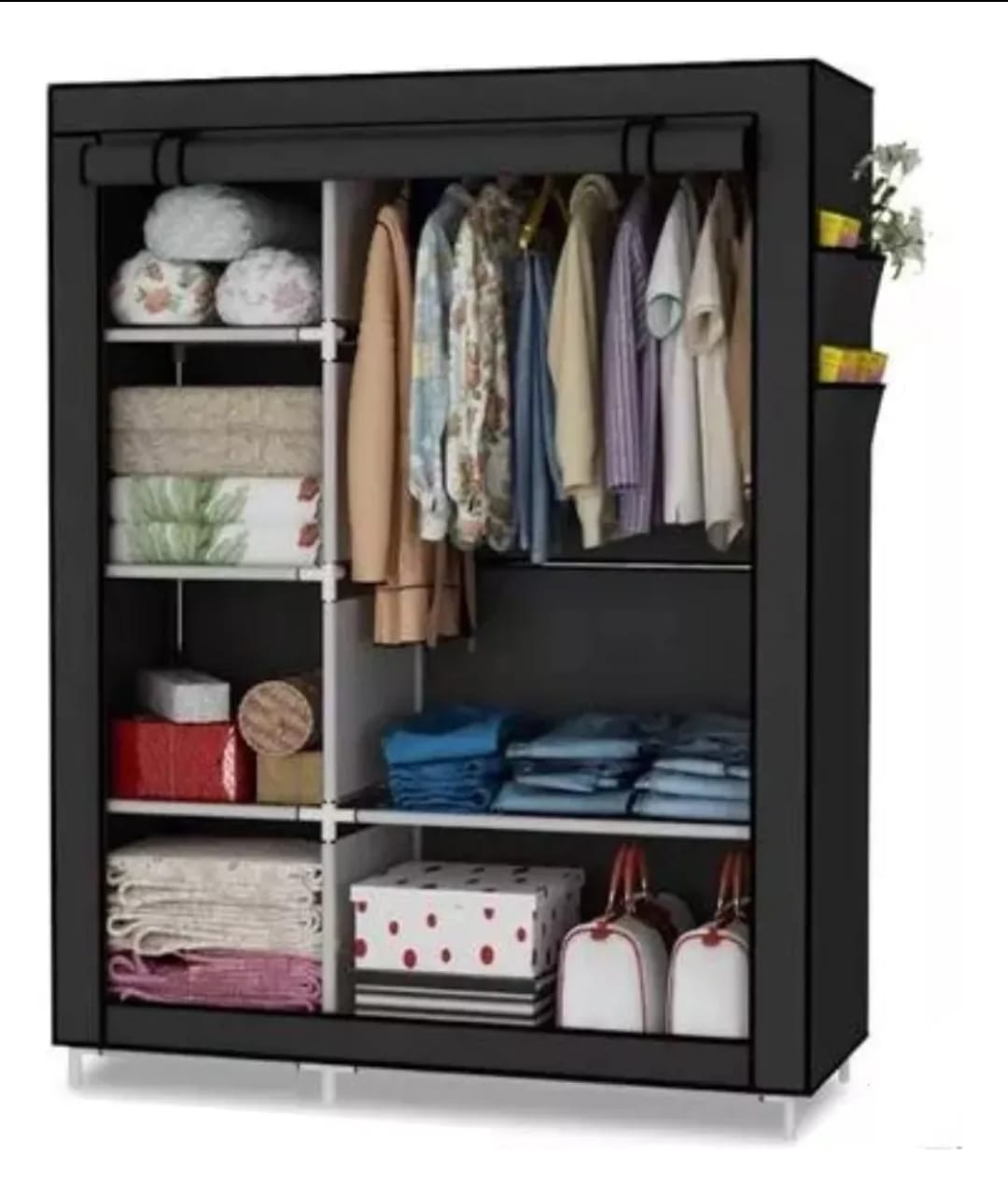 Organizador Armario de Tela  1,60 Negro